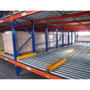 FIFO High Efficient Gravity Pallet Flow Racks