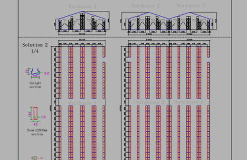 Warehouse storage solution design