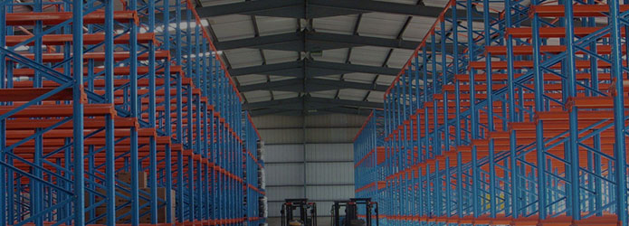 Heavy duty pallet rack for forklift warehouse storage