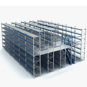 Integrated Pallet Rack Supported Mezzanine System Heavy Duty Storage Rack Platform