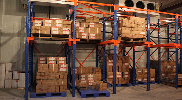 Cold storage racking system