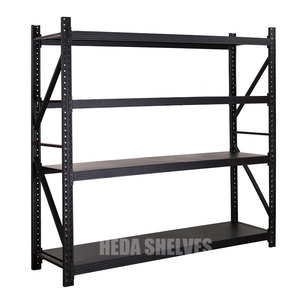 Customizable Black Medium Duty Steel Shelving