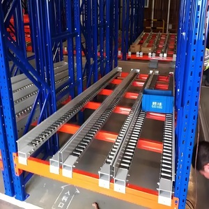 Heavy Duty Gravity Flow Racking System Customizable Industrial Storage