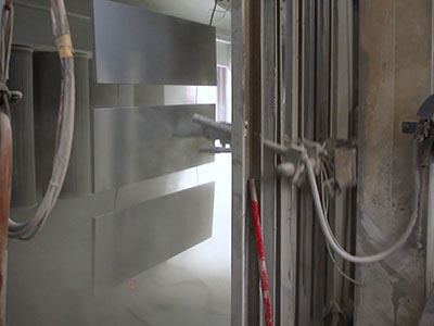 Automatic Powder Coating Spraying Booth