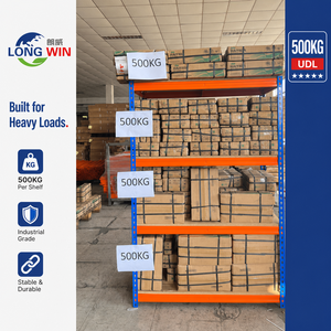 Extra Heavy Duty Boltless Steel Rack 5-Tier Adjustable 2000kg Rivet Lock Warehouse Rack