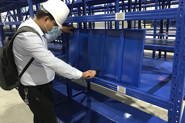 Pallet rack safety inspection and column maintenance