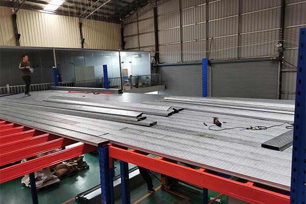 Unpacking and Material Inspection for Storage Rack Components