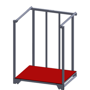 CASE CARTER OEM Warehouse Welded Standard Movable Stacking Storage Nestainer Rack
