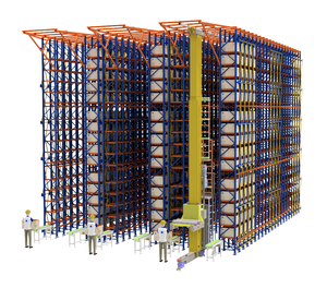 Labor Saving ASRS Customized Automatic Storage Retrieval Racking Systems