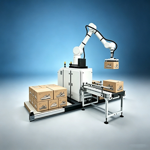 Smart Palletizing Robot with Data Collection and OPC UA Communication