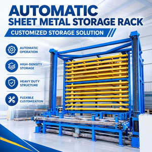 Forklift Access Electric Steel Pull Plate Rack Heavy Duty Intelligent Storage System for Metal Sheet Inventory Management