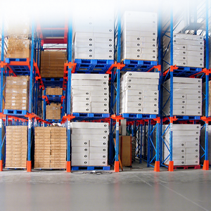 High Density Pallet Racking Back To Back Double Row Pallet Rack Halve Aisle Space Storage